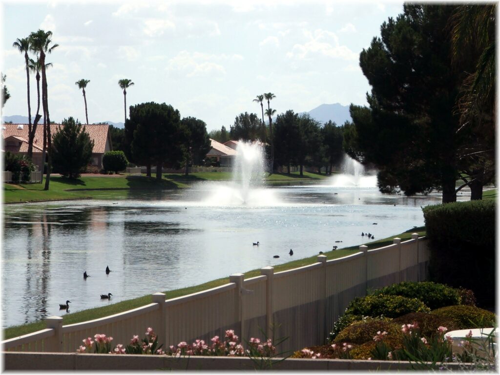 sun lakes waterfront-with-fountain