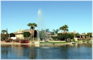 Ocotillo Lakes Water Fountain