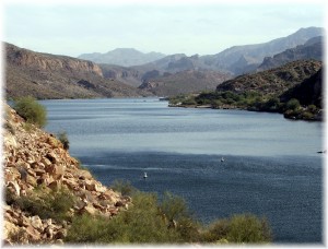 Canyon Lake in the Tonto National Forest