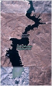 Bartlett Lake Reservoir Aerial View