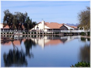 Ventana lakes waterfront homes in Sun City and Peoria offer active adult lake community property