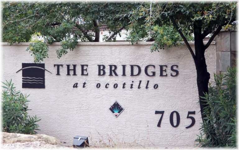 The Bridges at Ocotillo Marquee