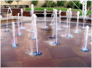 Water Tower Plaza Fountains