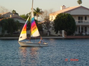 Sailing In Desert Harbor Lake